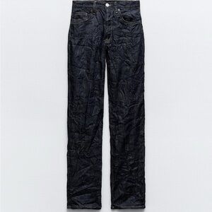 zara wrinkle effect jeans